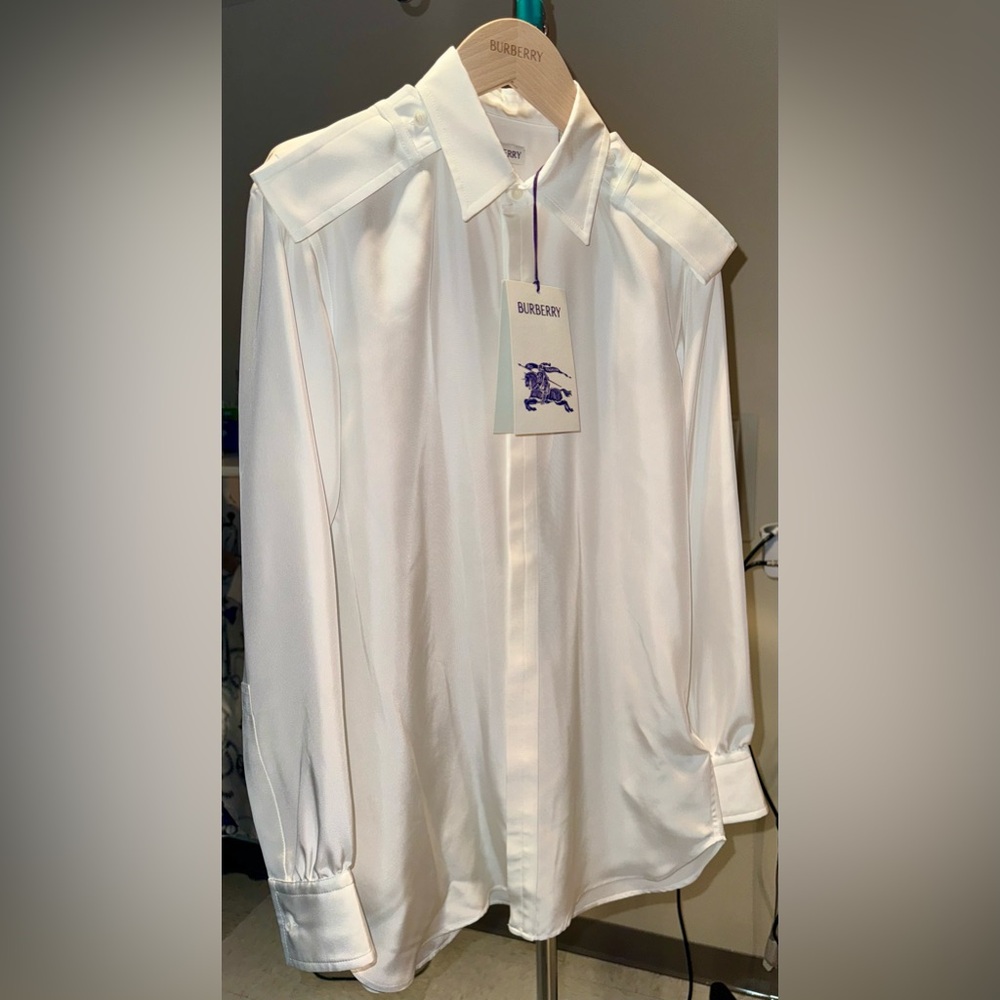100% Silk Burberry Blouse